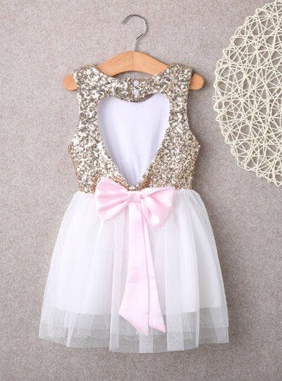 Baby Girl Dress Clothing Sequins Party Gown Mini Ball 