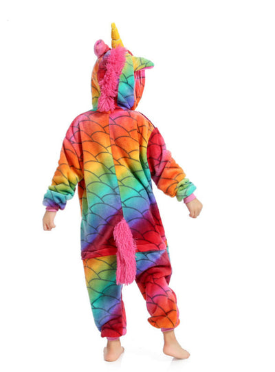 Fish Rainbow Unicorn Kigurumi Onesie Child Kids