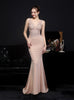 Mermaid V-neck Appliques Beading Party Dress