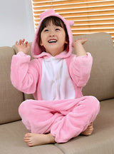 Children's Onesie Cosplay Pink Pig Animal 