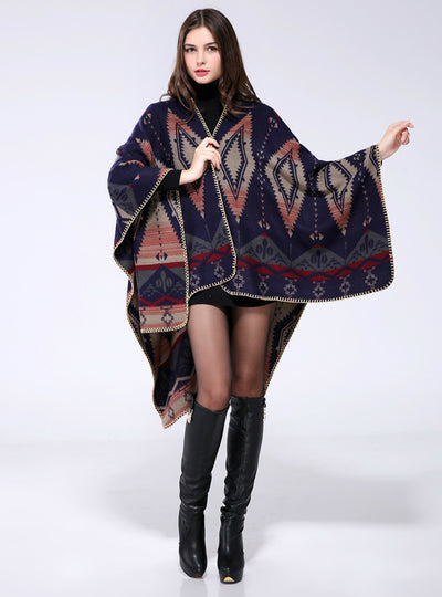 Geometric Diamond Cashmere Shawl