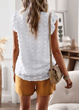 Women Ruffled Shirt Top