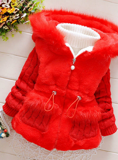 Baby Girls Winter Autumn Cotton Warm Cotton Jacket Coat