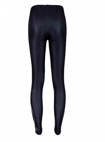 Black white cat Digital Printing Elasticity Pants 