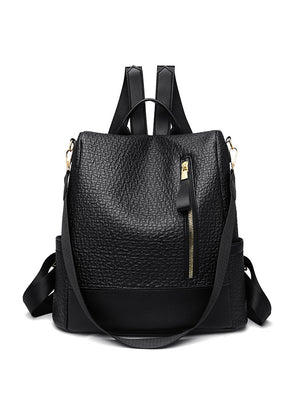 Pu Soft Leather Lady's Outdoor Backpack