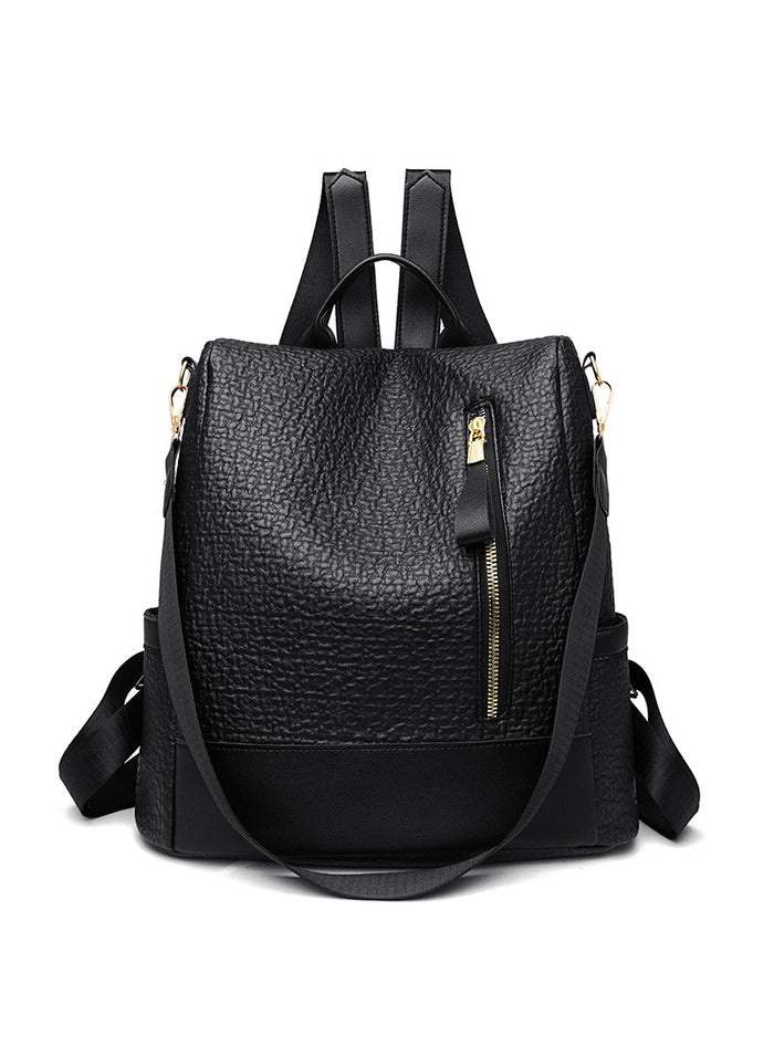 Pu Soft Leather Lady's Outdoor Backpack