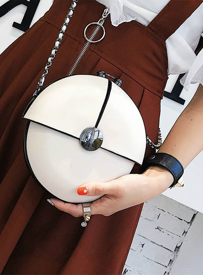 Wild Buckle Small Round Bag Cute Mini Shoulder