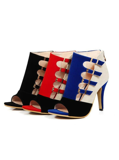 High Heels Zip Stiletto Pump Plus Size Ankle Boots