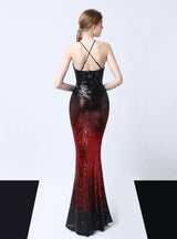 Party Slim Sequined Evening Dress