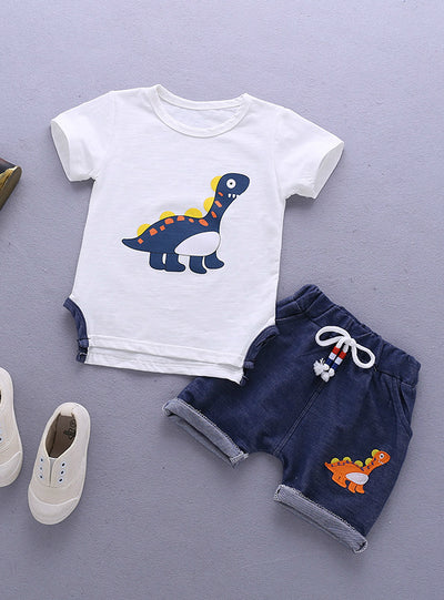 Short Sleeve Tracksuit For Boys Sport Suits Animal