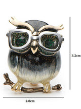 Owl Brooches For Women Metal Bird 