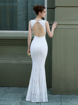 Sequined Mermaid Long Prom Dress