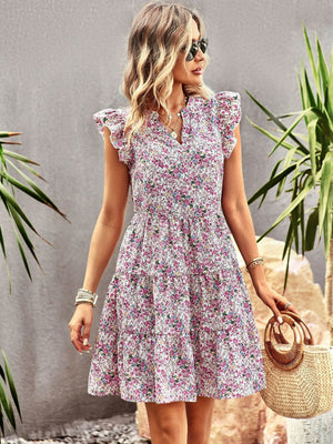 Women Holiday Fashion Print Dress