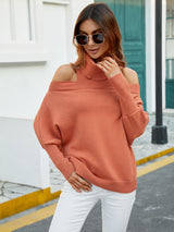 Sexy Solid Color Lapel Sweater