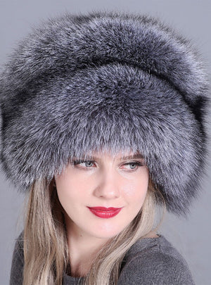 Fox Fur Hats Thicken Keep Warm