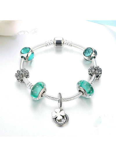 925 Sterling Silver Hope Clover Pendant Daisy Spacer