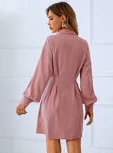 Women Long Sleeve Shirt Dress
