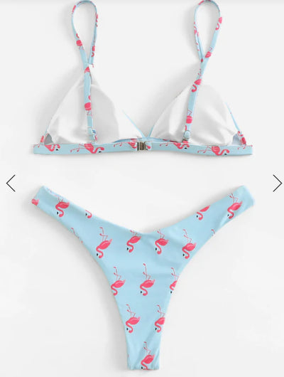Fashion Flamingo Padded Thong Bikini Set