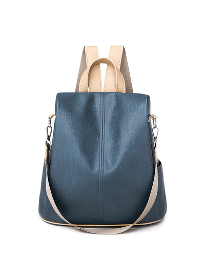 Pu Zipper Shell Backpack