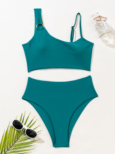Solid Color High Quality Split Swimsuit