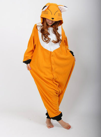 Fox Animal Cosplay Pajamas Onesie Women Sleepwear
