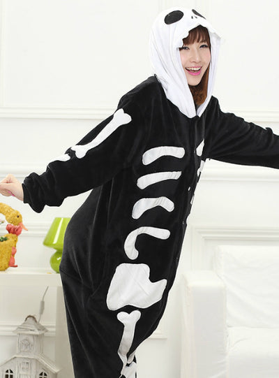 Skull Costume Pyjama Anime Warm Sleepwear 