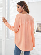 V-neck Casual Loose Knit Cardigan