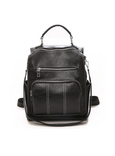 Fashion Retro Zipper Backpack