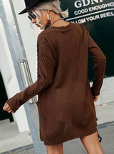 Pocket Twist Cardigan Sweater