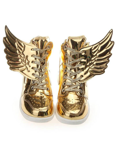 ladies high platform sneakers hidden heel shoes 