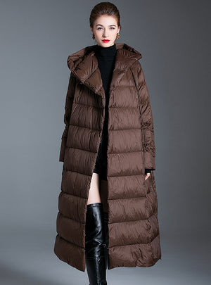 Thick and Long Ankle Knee-length Down Jacket