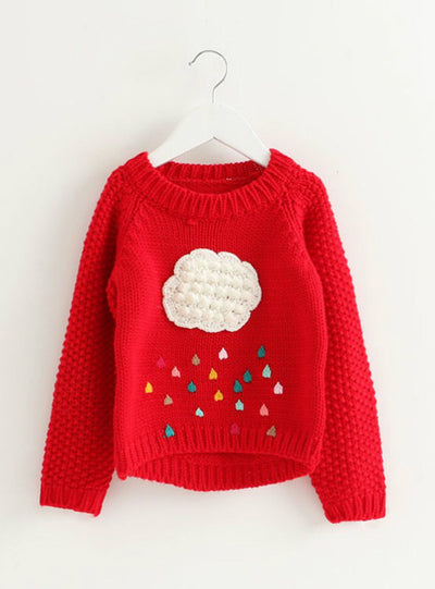 Children Sweaters Cartoon Cloud Long Sleeve