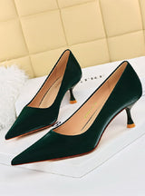 Women High Heeled Pointed Shoes