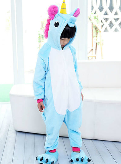 Tianma Flannel Cartoon Animal Conjoined Pajamas