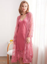 Ice Sling Nightgown Lace Two-piece Suit