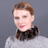 Rex Fur Scarf New Elastic Braided Fur Collar
