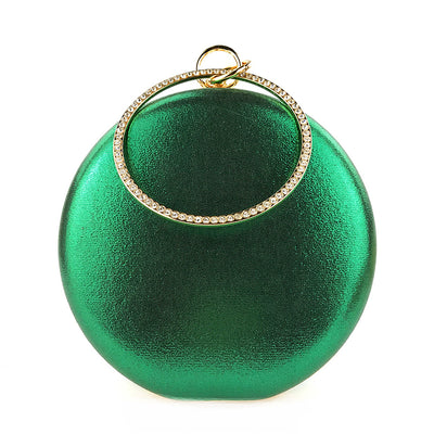 Women Round Clutch Purse Evening Bag