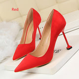 High Heel Suede Shallow Shoes