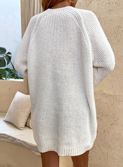 Drawstring Long Pullover Sweater