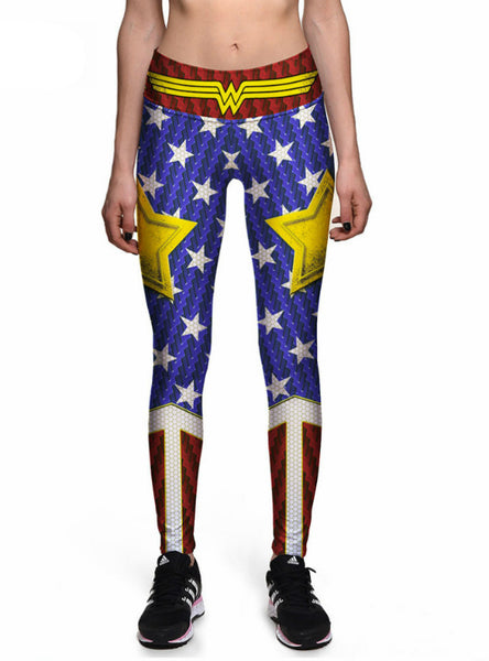 Star Stripes 3D Leggings Wear Comfortable Legging
