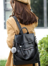 Soft PU Retro Travel and Leisure Backpack