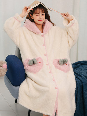 White Honey Peach Coral Velvet Thickening Velvet Warmth