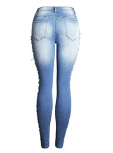 Slim Stretch Holes Jeans
