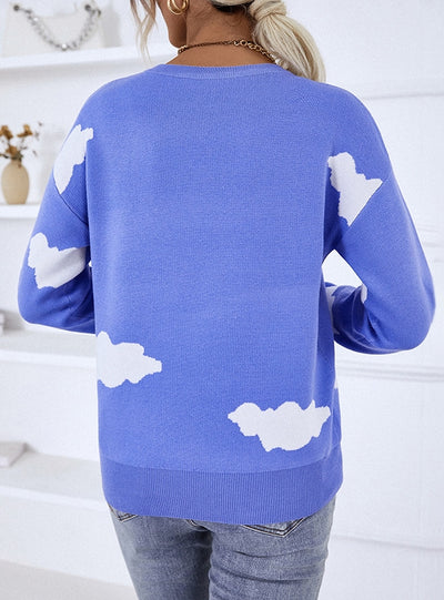 Women Cloud Turtleneck Sweater