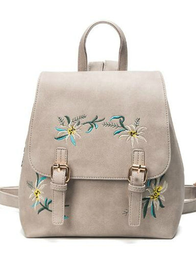 Leather Backpacks Female School Bags For Girls 