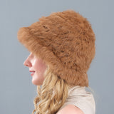 Rabbit Fur Hat Ear Protection Fisherman Hat