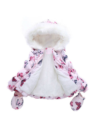 Winter Jackets Baby Girls Cotton-Padded Coats 