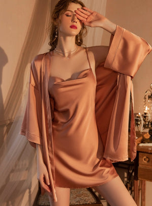 Pajama Female Silk Sling Nightgown