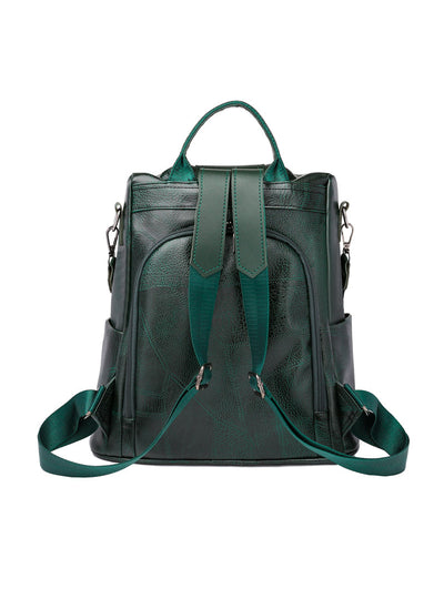 Retro PU Outdoor Travel Backpack