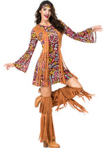 Fringed Hippie Costume Indian Halloween Costume